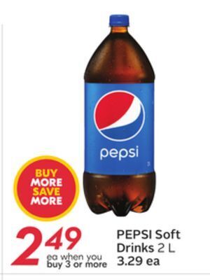 Sobeys Pepsi soft drinks offer
