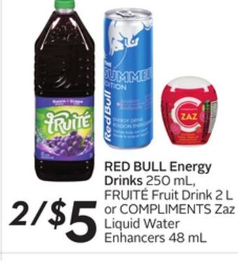 Sobeys Red bull energy drinks offer
