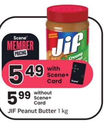 Sobeys Jif peanut butter offer