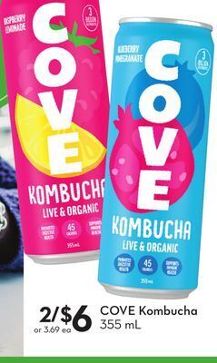Sobeys Cove kombucha offer