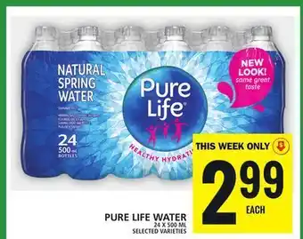 Food Basics Pure life water offer