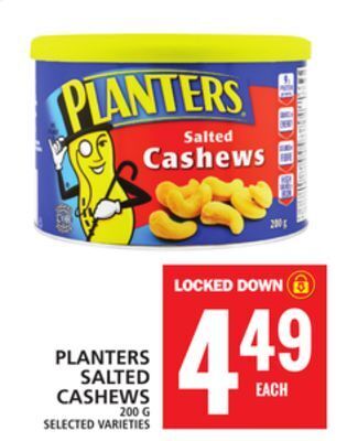 Food Basics Planters salted cashews offer