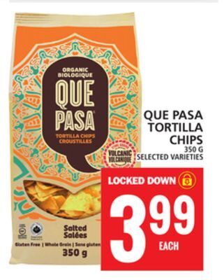 Food Basics Que pasa tortilla chips offer