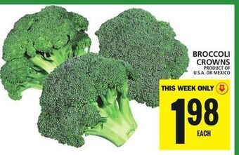 Food Basics Broccoli crowns offer