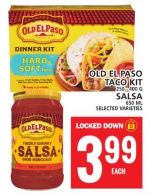 Food Basics Old el paso taco kit or salsa offer