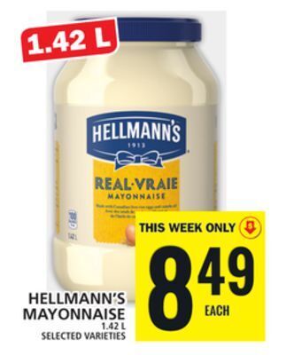 Food Basics Hellmann's mayonnaise offer