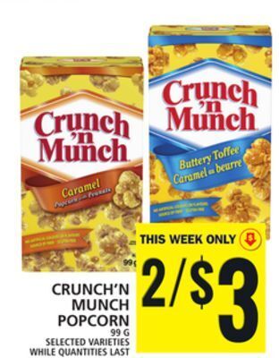 Food Basics Crunch'n munch popcorn offer
