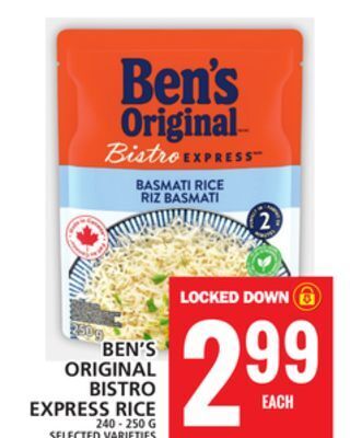 Food Basics Ben's original bistro express rice offer
