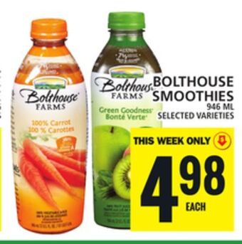 Food Basics Bolthouse smoothies offer