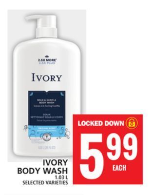 Food Basics Ivory body wash offer