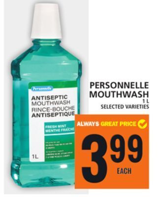 Food Basics Personnelle mouthwash offer