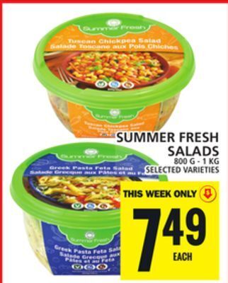 Food Basics Summer fresh salads offer