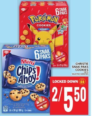 Food Basics Christie snak paks cookies offer
