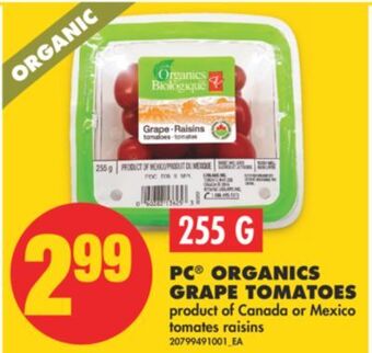 No Frills Pc® organics grape tomatoes, 255 g offer