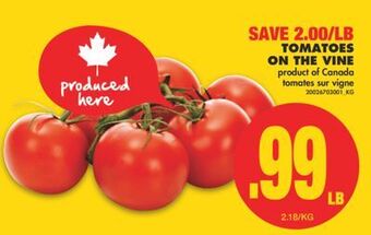 No Frills Tomatoes on the vine offer