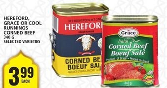 Food Basics Hereford, grace or cool runnings corned beef offer