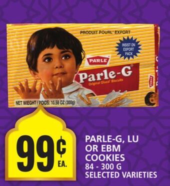 Food Basics Parle-g, lu or ebm cookies offer