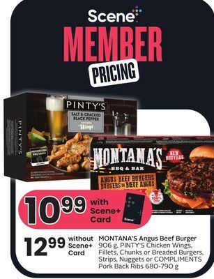 Sobeys Montana's angus beef burger offer