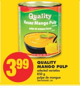 No Frills Quality mango pulp, 850 g offer