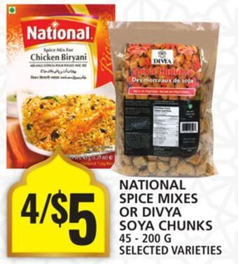 Food Basics National spice mixes or divya soya chunks offer