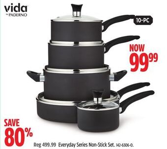 Canadian Tire Vida by paderno everyday series non-stick set offer