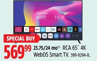 Canadian Tire Rca 65 4k webos smart tv offer