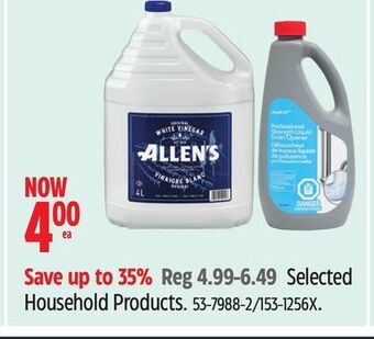 Canadian Tire Allen's selected household products offer