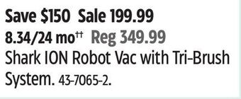 Canadian Tire Shark ion robot vac with tri-brush system offer