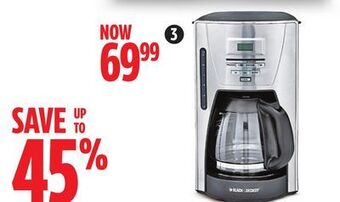 Canadian Tire Black & decker kitchen tools drip 12-cup coffeemaker offer