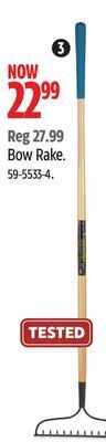 Canadian Tire Yardworks bow rake offer