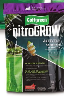 Canadian Tire Golfgreen nitrogrow grass seed offer