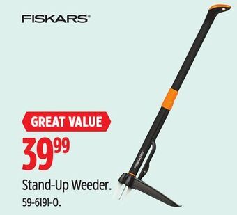 Canadian Tire Fiskars stand-up weeder offer