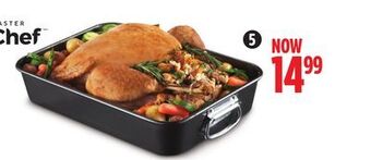 Canadian Tire Master chef commercial roaster with rack offer