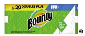 Canadian Tire Bounty paper towels 8=20 rolls offer
