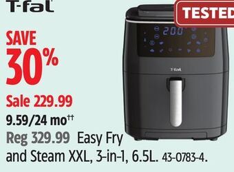 Canadian Tire T-fal easy fry and steam xxl, 3-in-1, 6.5l offer