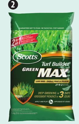 Canadian Tire Scotts turf builder green max lawn fertilizer offer