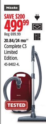 Canadian Tire Miele complete c3 limited edition offer