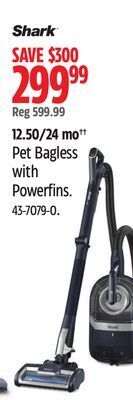 Canadian Tire Shark pet bagless with powerfins offer