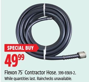 Canadian Tire Flexon 75' contractor hose offer