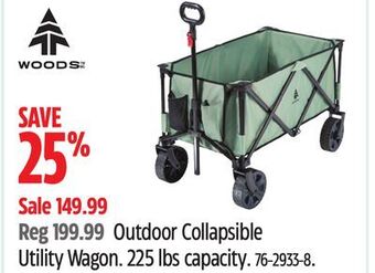 Canadian Tire Woods outdoor collapsible utility wagon offer