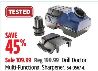 Canadian Tire Drill doctor multi-functional sharpener offer
