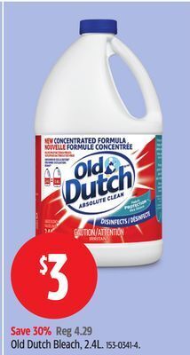 Canadian Tire Old dutch bleach, 2.4l offer