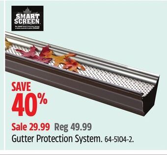 Canadian Tire Smart screen gutter protection system offer