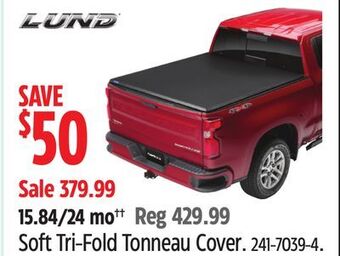 Canadian Tire Lund soft tri-fold tonneau cover offer