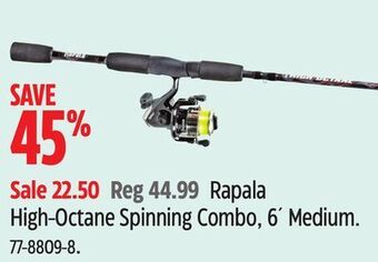 Canadian Tire Rapala high-octane spinning combo, 6' medium offer