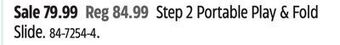 Canadian Tire Step 2 portable play & fold slide offer