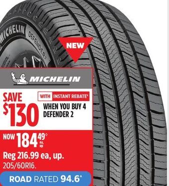 Canadian Tire Michelin defender 2 offer