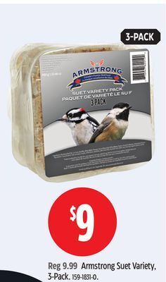 Canadian Tire Armstrong suet variety, 3-pack offer