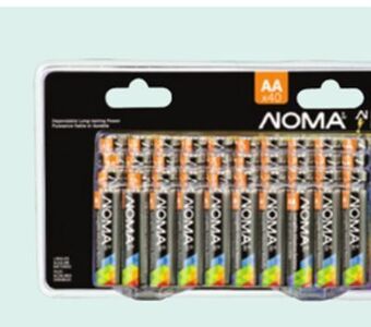 Canadian Tire Noma 40/aa alkaline batteries offer