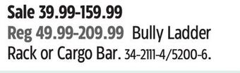 Canadian Tire Erickson bully ladder rack or cargo bar offer